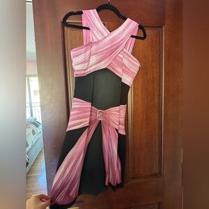 Moschino Couture Pink and Black Dress